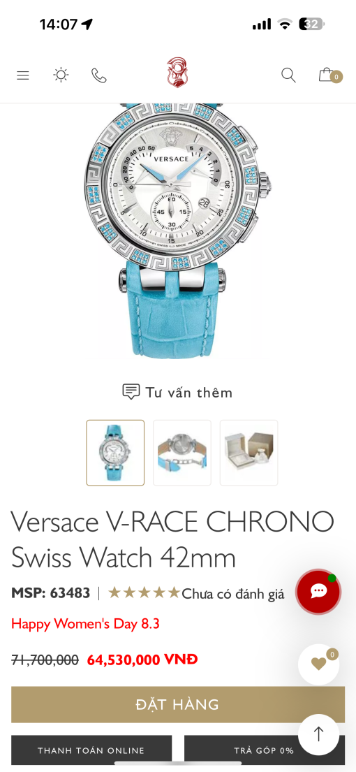 Versace V-RACE CHRONO 23C935D002 S535